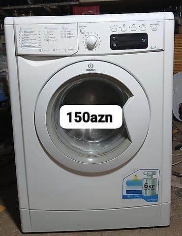 Paltaryuyan maşın Indesit, 6 kq, Avtomat, Qurutmasız, Kredit yoxdur
