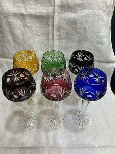 Mətbəx aksesuarları: Qədəhlər, Xrustal, 6 ədədli dəst, Almaniya — 1