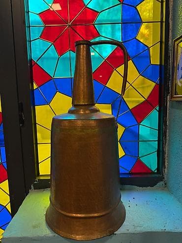 restoran qabları: Rəng - Qəhvəyi, Metal, 3-dən çox l — 1