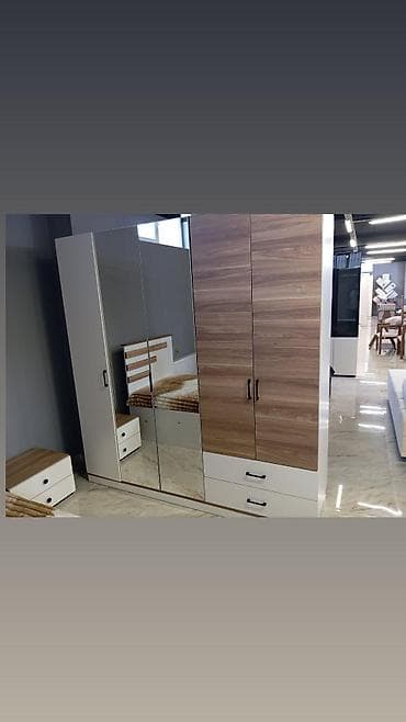 yataq skafi: Yataq otağı üçün, Qarderob, Açılan, Quraşdırıla bilən — 4