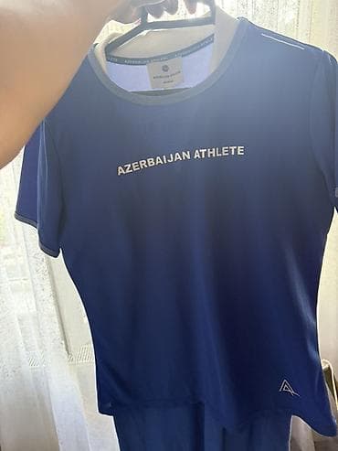 Azerbaijan Athlete idman köynəyi original - Rəng: tünd mavi, açıq