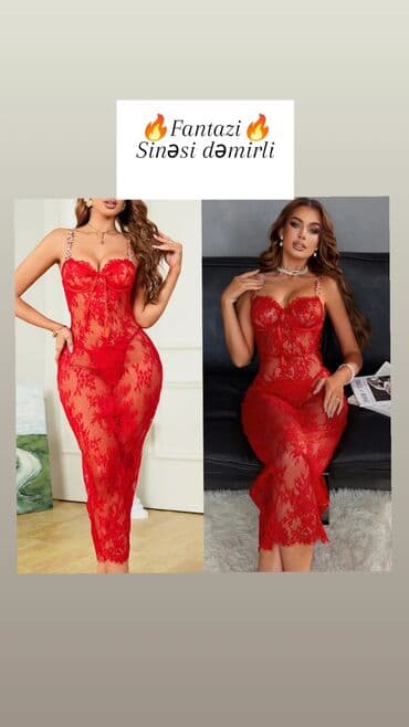 gece koynekleri: Kod:s.a.m-136922Məhsul: Fantazi gecə geyimləri – dantel kombinezonlar — 2