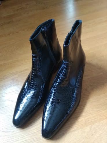 купить ботинки в баку: Dəri ayaqqabı. Təmiz dəridir. Türkiyədən özüm 169 dollara almışam. 220 — 4