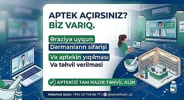 Hazır biznes: Aptek açmaq istəyənlər üçün tam həll paketi - Əraziyə uyğun dərman — 1