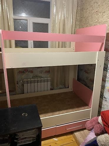 nerdivan: Oğlan və qız üçün, Çarpayı, Matrassız, Siyirməli, MDF — 2