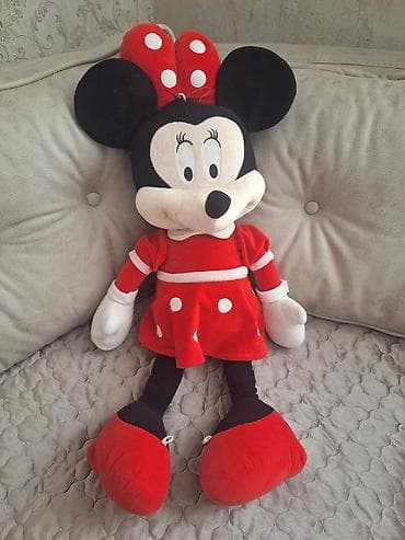 uşaqlar ucun oyuncaqlar: Böyük ölçülü yumşaq Minnie Mouse oyuncaq kukla - Material: yumşaq — 1