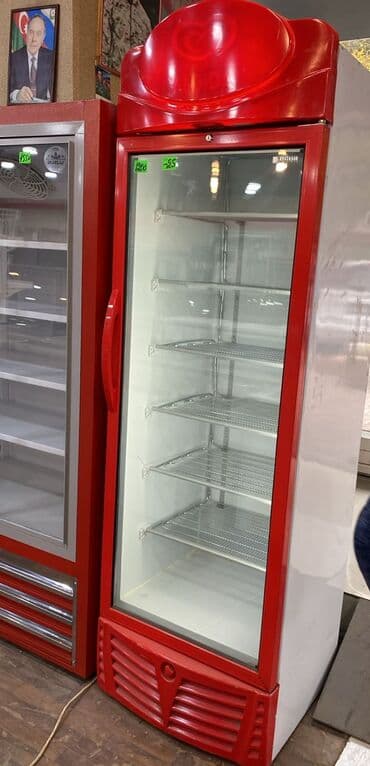Оборудование для мойки: Ticarət vitrin soyuducu (şüşə qapılı) - Rəng: qırmızı-ağ korpus, şüşə — 1