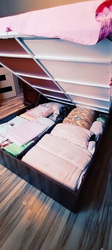 2 mərtəbəli carpayi: İşlənmiş, İkinəfərlik çarpayı, Bazalı, Matras ilə, Siyirməsiz — 4