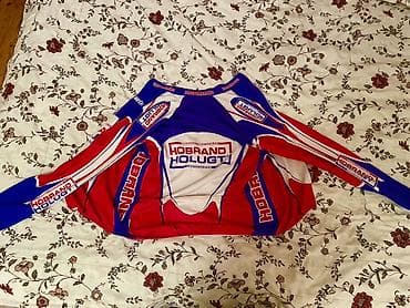 Hobrand Holugt uzunqol velosiped jaket - Rənglər: mavi/qırmızı/ağ – — 3