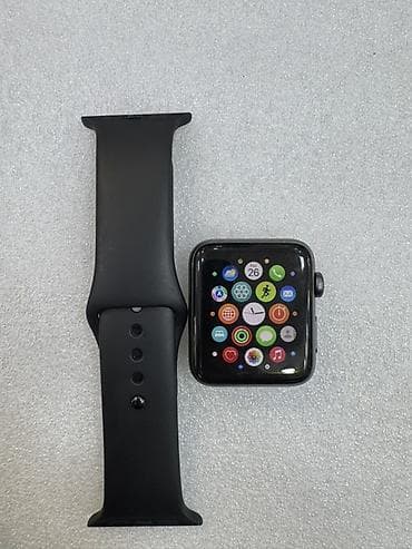 apple watch 44: Smart saat, Apple, Suya davamlı, rəng - Qara — 1
