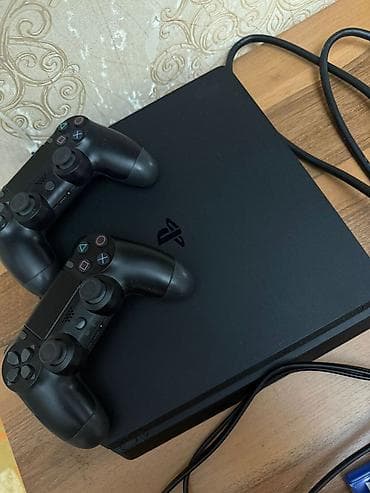 playstation satış: PlayStation 4 Slim komplekti - Konsol: Sony PlayStation 4 Slim (qara — 4