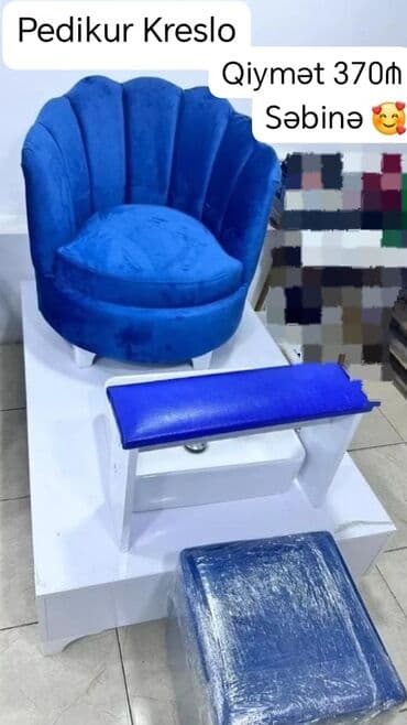Salon masaları: ✨Pedikur kreslo 💎 Qiymet 370 m 💫 Boya ləkə izi saxlamir ⚡Sifarisle — 1