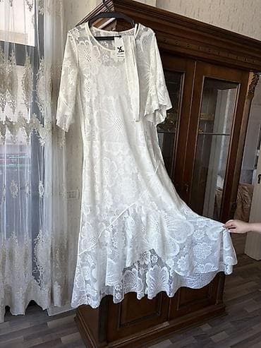 Ağ rəngli zərif krujeva don - Material: naxışlı krujeva (aşağı