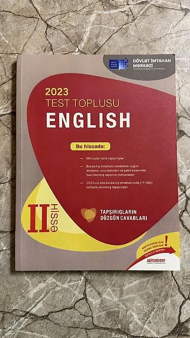 İngilis dili Testlər 11-ci sinif, DİM, 2-ci hissə, 2023 il