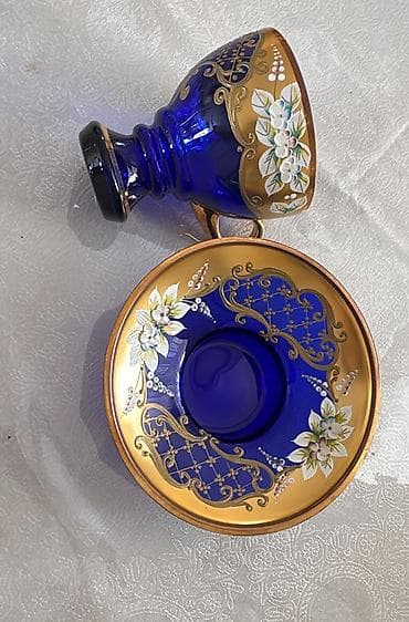 serviz dəstləri: Çay dəsti, rəng - Mavi, Şüşə, 6 nəfərlik — 1