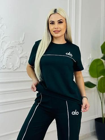 c95 smart saat: Qadınlar üçün iki hissəli sport dəst - Brend yazısı: “alo” - — 4