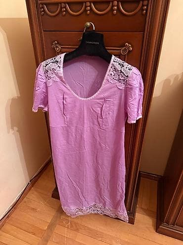 Aksesuarlar: Qadın gecə kombinezonları – krujeva detallı - Model: Dizə qədər — 10