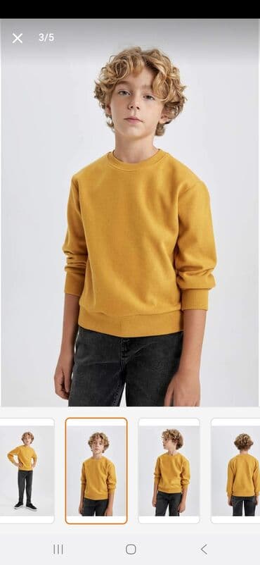 uşaqlar üçün trusik və mayka dəstləri: Futbolka, Oğlan üçün, 10 - 12 yaş, Defacto — 5