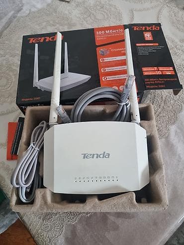 Tenda D301 ADSL2+ Wi‑Fi router - 300 Mbit/s sürətə qədər (802.11n) -