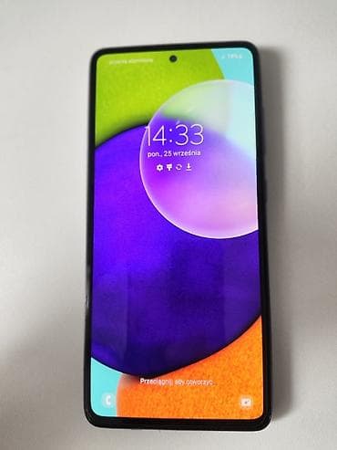 usb samsung: Samsung Galaxy A52, 128 GB, rəng - Qara, Zəmanət — 1