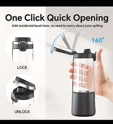 Blenderlər: USB ile doldurulan mini blender – şirə, smuzi və kokteyl üçün - Güclü — 4