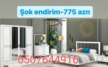 İkinəfərlik çarpayı, Dolab, Termo, 2 tumba, Azərbaycan, Yeni