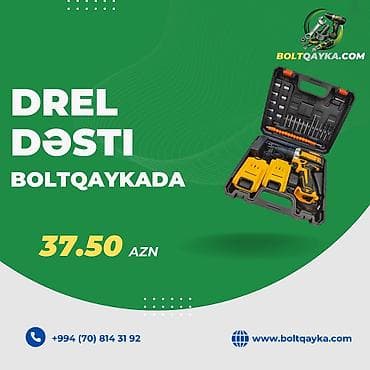 Drel dəsti və hər növ peşəkar elektrikli alətlərin topdan və pərakəndə lalafo.az -da Drel dəsti və hər növ peşəkar elektrikli alətlərin topdan və pərakəndə
