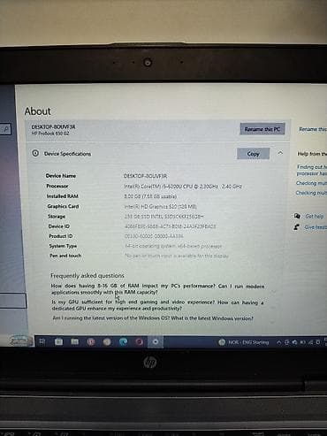 HP: HP ProBook 650 G2 noutbuku - Ekran: 15.6" (HP ProBook 650 G2 şassi — 2