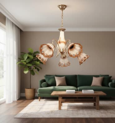 Çılçıraq, 3 lampa, Metal