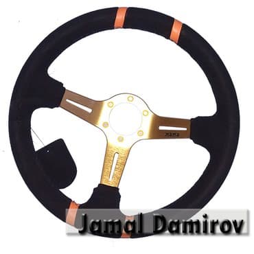 игровой руль в баку: MOMO sükanı alkantarla E23. 
Руль MOMO E23 с алькантарой — 1