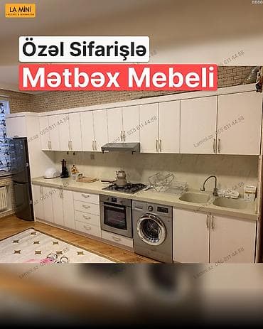 bal: Özəl sifarişlə mətbəx mebeli - Ölçülərə uyğun layihələndirmə — 1