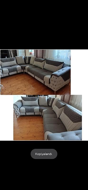 işlənmiş divanlar ucuz: Künc divan 599 Azn. Açılır, bazası var çox az işlənib yeni kimidir — 1