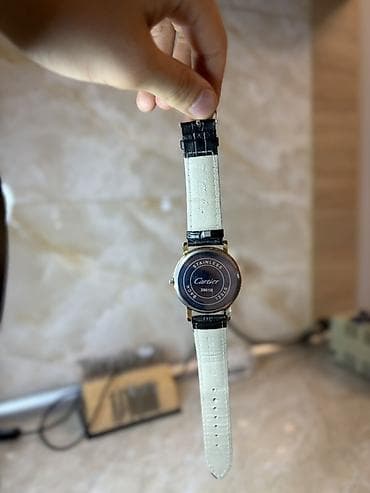 Аксессуары: Б/у, Наручные часы, Cartier, цвет - Золотой — 6