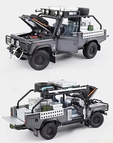 2107 modeli: Off-road model avtomobil – Defendər üslubunda detalı kolleksiya maketi — 1