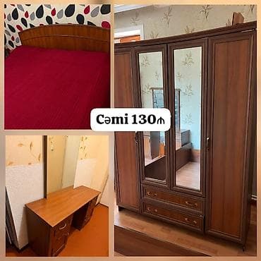 Mebel: İkinəfərlik çarpayı, Dolab, İşlənmiş — 1