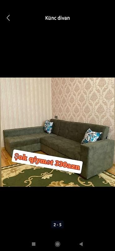 Künc divan, Yeni, Açılan, Bazalı, Parça, Şəhərdaxili pulsuz çatdırılma — 4