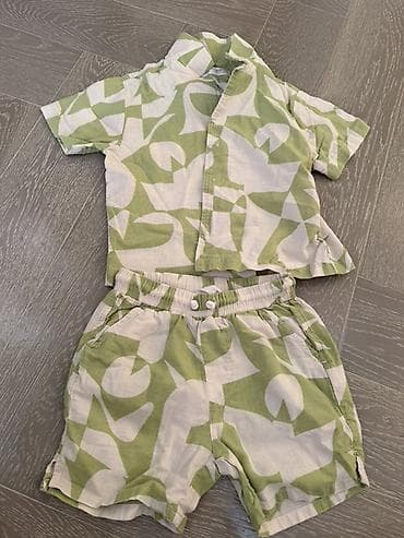 uşaq desti: Uşaq geyim dəsti – köynək və şort - Model: 2 hissəli yay dəsti — 1