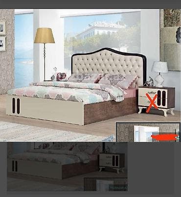 İşlənmiş, İkinəfərlik çarpayı, Bazasız, Matras ilə, Siyirməsiz