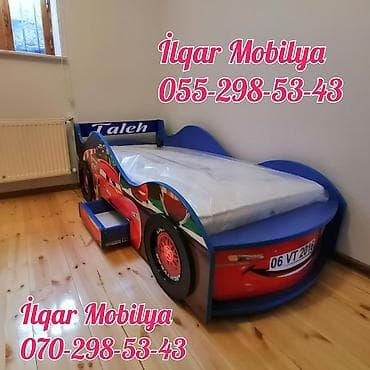 Детская мебель: Новый, На заказ, Кровать-машина, Без матраса, Без выдвижных ящиков — 3