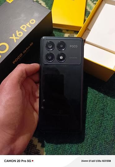 telfolar: Poco X6 Pro 5G, Barmaq izi — 5