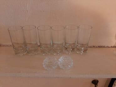 xurusdal qablar: Qədəhlər, Xrustal, 6 ədədli dəst, Rusiya — 4