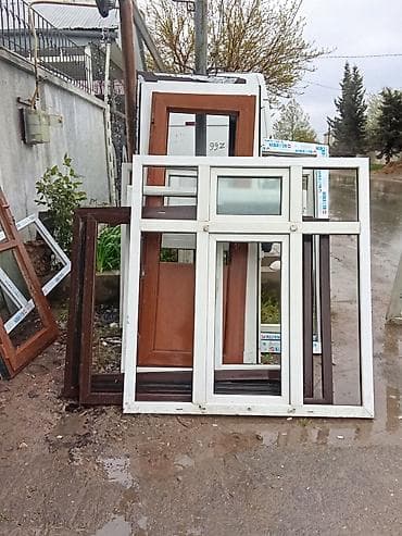 parket yonan: İşlənmiş İkiqat şüşə paketi Plastik pəncərə, Еni: 129 sm, Uzunluğu: 135 sm — 5