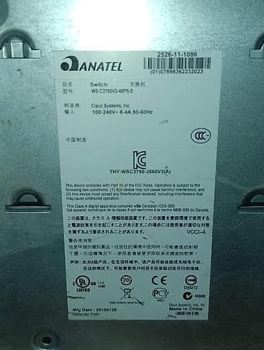 modem 4 antenli: Cisco Catalyst 3750v2 PoE-48 Layer 3 Stack Switch satılır Model — 5