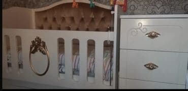 Digər uşaq mebeli: Oğlan və qız üçün, İşlənmiş, Beşik, Komod — 1