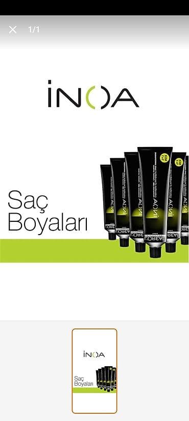 Bədənə qulluq: Inoa brend.Sac boyalari ve acicisi 5gune sifariwle gelir — 3