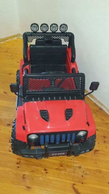 детская машинка: Машина детская. Джип. Красного цвета. Без пульта — 2
