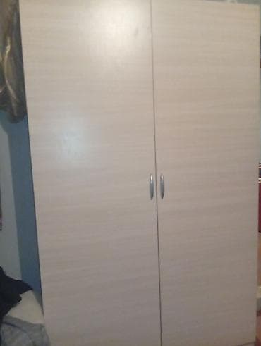 İşlənmiş, 2 qapılı, Bej, Digər material, Açılan, Düz dolab — 1