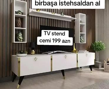 Yeni, Düz TV altlığı, Polkalı, Laminat, Azərbaycan