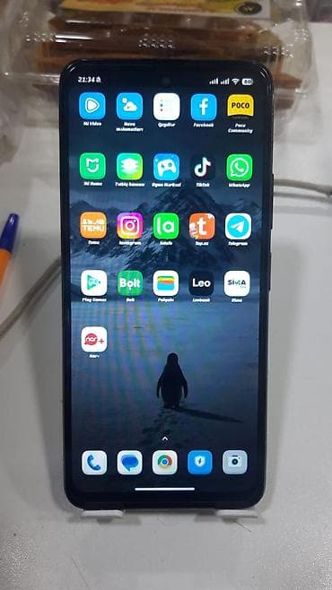 stasionar telefon: Poco X3 GT, 128 GB, rəng - Qara, Barmaq izi — 3