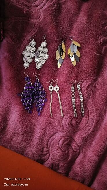 Daraq panellər: Qadın bəzək dəsti - Boyunbağı: Nazik qızılı rəngli zəncir, ucu — 8